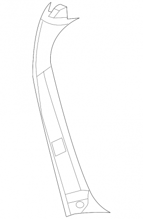 Накладка стойки двери багажника левая Mercedes W164 ML
