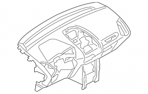 Торпедо передняя панель с AIRBAG Ford Ecosport 18-22 keyless черн