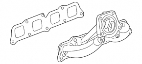 Коллектор выпускной Cadillac CTS 14-19 2.0T