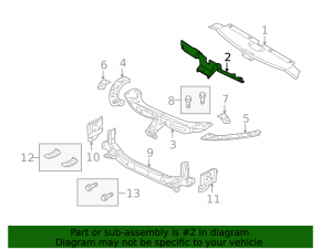 Накладка замка капота Mitsubishi Outlander 10-13