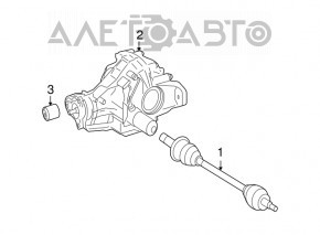 Задний дифференциал редуктор Mercedes W164 ML 3.9