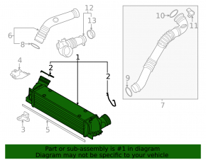 Интеркулер BMW X1 E84 13-15 2.0T N20