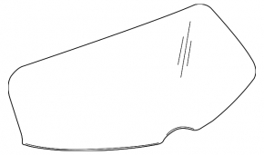 Стекло заднее двери багажника Chevrolet Equinox 18-24