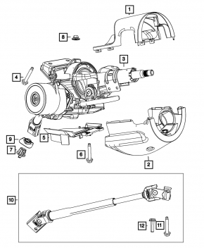 Рулевая колонка Fiat 500 12-19