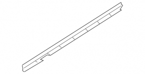 Молдинг дверь-стекло центральный передний левый Subaru Forester 14-18 SJ черн