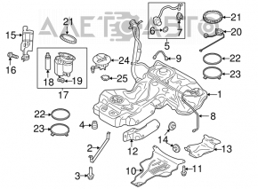 Топливный насос бензонасос Audi A4 B8 13-16 рест 2.0T