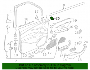 Кнопки памяти сиденья переднего левого Audi A4 B9 17-25