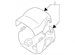 Оздоблення рульової колонки Lexus RX300 RX330 RX350 RX400h 04-09 сіре