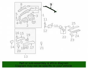 Распорка передних стаканов Lexus ES350 07-12