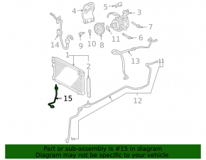Трубка кондиционера конденсер-компрессор Lexus RX300 RX330 04-04