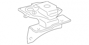 Подушка двигуна ліва Toyota Prius 20 04-09