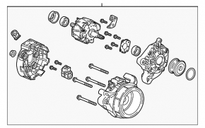 Генератор Honda Civic XI FE/FL 22-24 2.0 МКПП