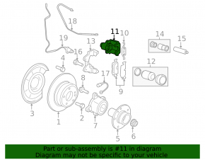 Суппорт в сборе задний правый BMW X5 E70 07-13 3.0