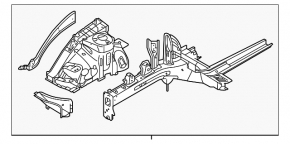 Четверть передняя правая Hyundai Sonata 18-19 hybrid