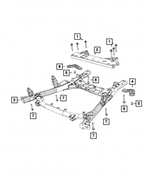Подрамник передний Chrysler Pacifica 17-26 FWD