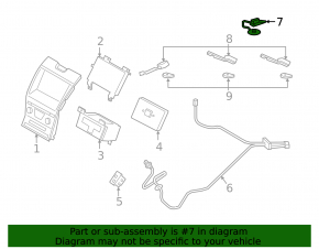 Микрофон Ford Edge 19-24 серый