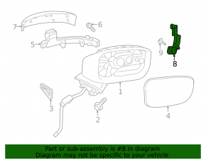 Камера бокового зеркала левая Mazda CX-5 23-25