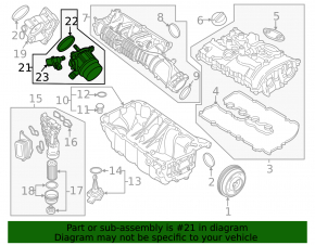 Map Sensor BMW X1 F48 16-19 B46 с корпусом