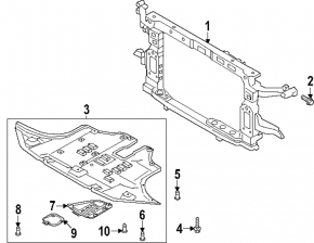Защита двигателя Hyundai Santa Fe 24-26 1.6, 2.5