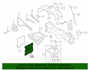 Крышка клапанная левая Subaru Outback 15-19 2.5 FB25
