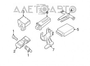 Датчик давления колеса BMW X3 F25 15-17 433MHz