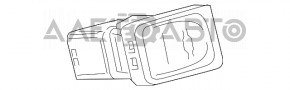USB Hub, AUX Toyota Highlander 14-16 отсутствует крышка