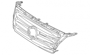 Решетка радиатора grill Lexus GX460 10-13 дорест