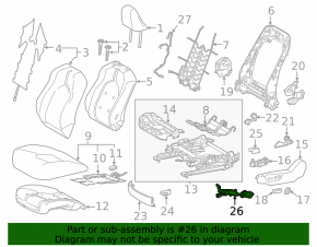 Проводка водійського сидіння Toyota Camry v70 18-24
