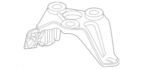 Кронштейн ABS АБС Mercedes W167 GLE 350 450 20-26 нижній