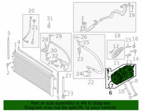 Компрессор кондиционера Lincoln MKZ 13-20 2.0T