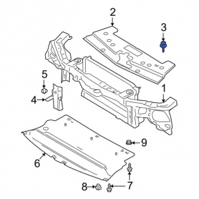 Клипса накладки телевизора Ford Fusion mk5 13-20