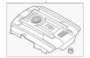 Накладка двигателя VW Atlas 18-23 2.0T