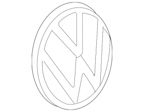 Задня емблема VW Jetta 19-21