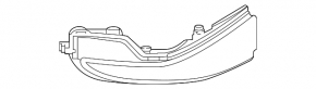 Поворотник дзеркала правий Infiniti Q70 15-19