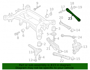 Рычаг поперечный задний правый BMW X3 F25 11-17