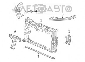Кронштейн телевизора правый Honda Civic XI FE/FL 22-26