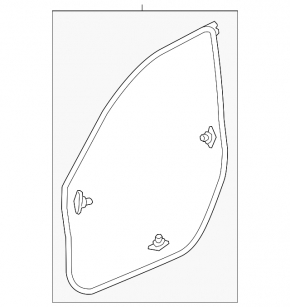 Уплотнитель двери передней правой Honda Civic X FC 16-21 4d