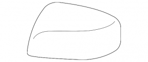 Кришка бокового дзеркала права Subaru Forester 14-18 SJ EUR верхня під поворотник