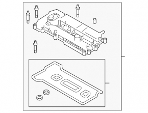Крышка клапанная Ford Focus mk3 11-14 дорест 2.0