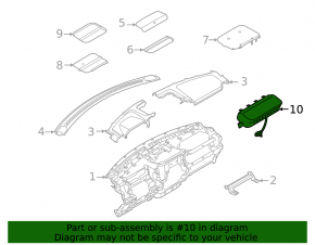 Подушка безопасности airbag коленная водительская левая Ford F-150 21-25