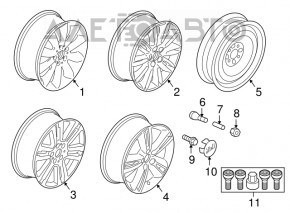 Болт колесный d17 M14x1.25 BMW X2 F39 18-23