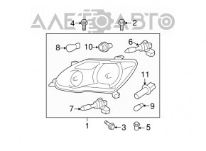 Фара передняя левая Toyota Avalon 08-10 в сборе ксенон