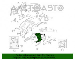 Карман передней панели Mercedes W164 ML