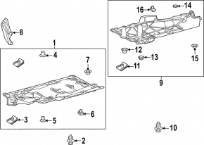 Захист днища задній правий Toyota Rav4 19-25 2.5