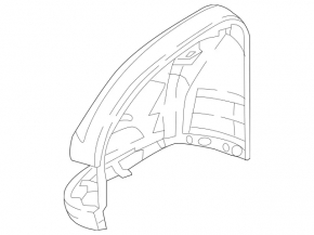 Крышка бокового зеркала правая Mercedes H247 GLA 20-26