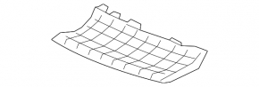 Решетка радиатора grill нижняя левая Mercedes C-class W205 43 15-21 night pkg