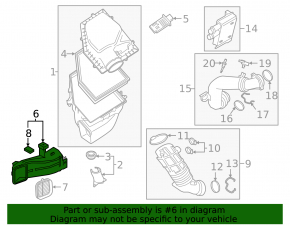 Воздухоприемник BMW X3 G01 18-24 3.0T B57 B58