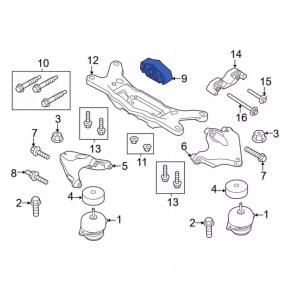Подушка кпп задняя Ford Mustang mk6 15-23 5.0