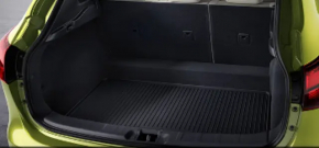 Ковер багажника ткань Nissan Rogue Sport 17-22 черный, под запаску, под химчистку
