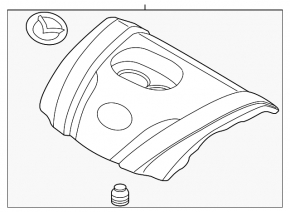 Накладка двигуна Mazda CX-50 23-24 2.5T
